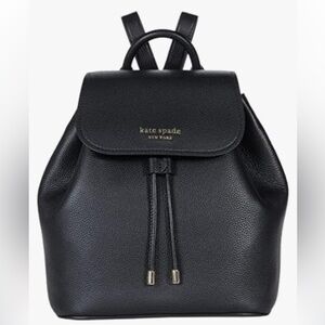 {NWT} $379 KATE SPADE NY Black Leather Backpack